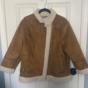 Old Navy Faux Suede Jacket with Sherpa Lining